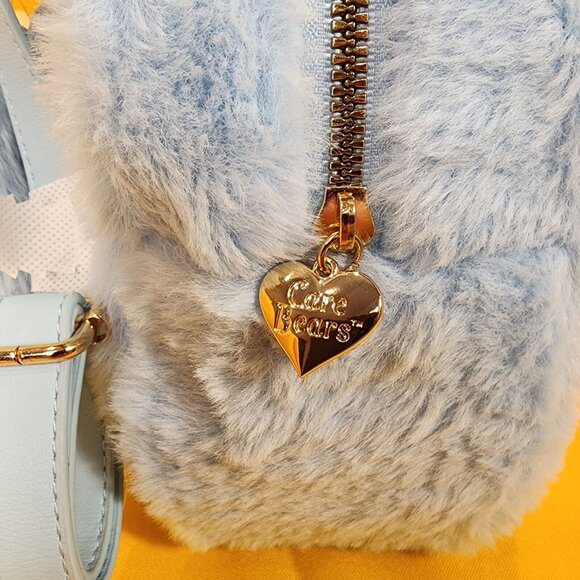Care Bears Skinny Dip Blue Plush Furry Cosplay Mini Backpack Coin Bag Set main image 13